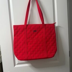 Vera Bradley Vibrant Red Quilted Tote